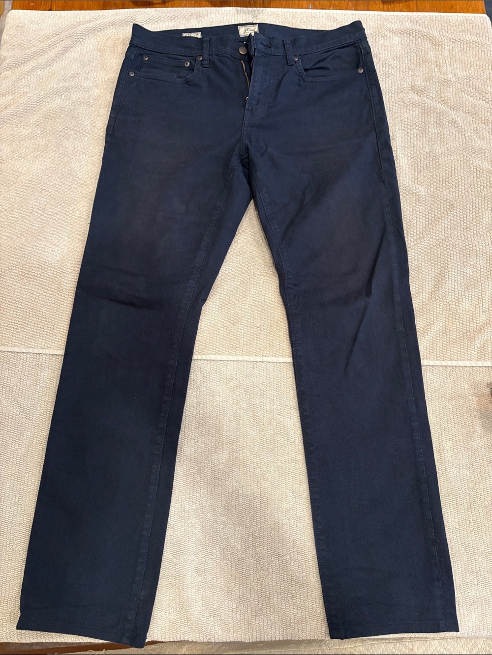 J. Crew Men's Straight-Leg Jeans in Dark Navy